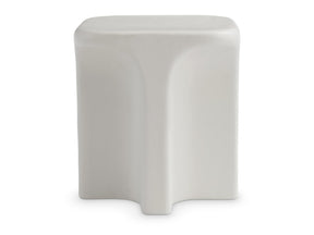 Lennox Chalky White Outdoor Side Table - Ornate Home
