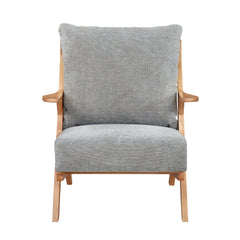 Lennox Gray Natural Accent Chair - Ornate Home