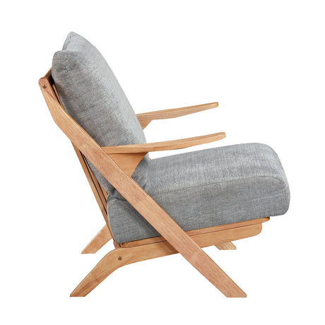 Lennox Gray Natural Accent Chair - Ornate Home