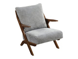 Lennox Gray Pascal brown Accent Chair - Ornate Home