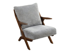 Lennox Gray Pascal brown Accent Chair - Ornate Home