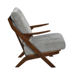 Lennox Gray Pascal brown Accent Chair - Ornate Home