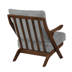 Lennox Gray Pascal brown Accent Chair - Ornate Home