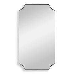 Lennox Nickel Scalloped Corner Mirror - Ornate Home