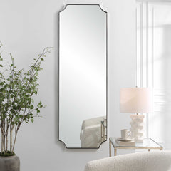 Lennox Nickel Tall Mirror - Ornate Home