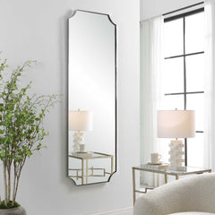 Lennox Nickel Tall Mirror - Ornate Home