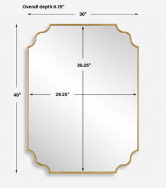 Lennyn Gold Vanity Mirror - Ornate Home