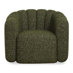 Lenoir Green Upholstered Swivel Chair - Ornate Home