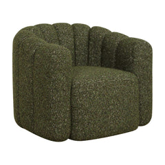 Lenoir Green Upholstered Swivel Chair - Ornate Home