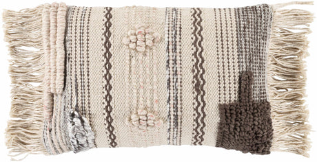 Lenorah Pink&White Textured Throw Pillow - Clearance - Ornate Home