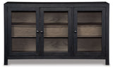 Lenston Black/Gray Accent Cabinet - Ornate Home