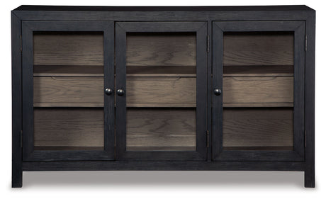 Lenston Black/Gray Accent Cabinet - Ornate Home