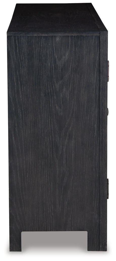 Lenston Black/Gray Accent Cabinet - Ornate Home