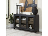 Lenston Black/Gray Accent Cabinet - Ornate Home