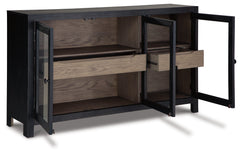 Lenston Black/Gray Accent Cabinet - Ornate Home