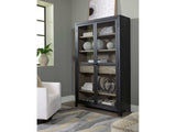 Lenston Black/Gray Tall Accent Cabinet (Online Special Price) - Ornate Home