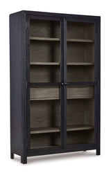 Lenston Black/Gray Tall Accent Cabinet (Online Special Price) - Ornate Home