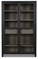 Lenston Black/Gray Tall Accent Cabinet (Online Special Price) - Ornate Home