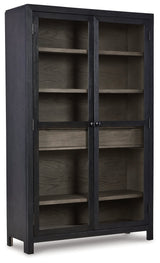 Lenston Black/Gray Tall Accent Cabinet - Ornate Home