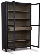 Lenston Black/Gray Tall Accent Cabinet - Ornate Home