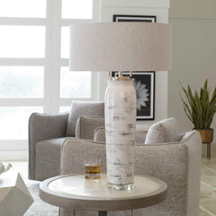 Lenta White Table Lamp - Ornate Home