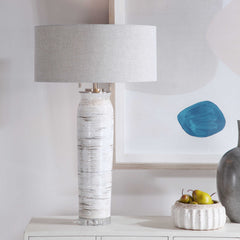 Lenta White Table Lamp - Ornate Home