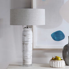 Lenta White Table Lamp - Ornate Home