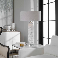 Lenta White Table Lamp - Ornate Home