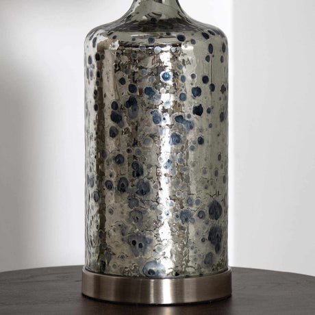 Lentner Ribbed White Ceramic Table Lamp - Ornate Home