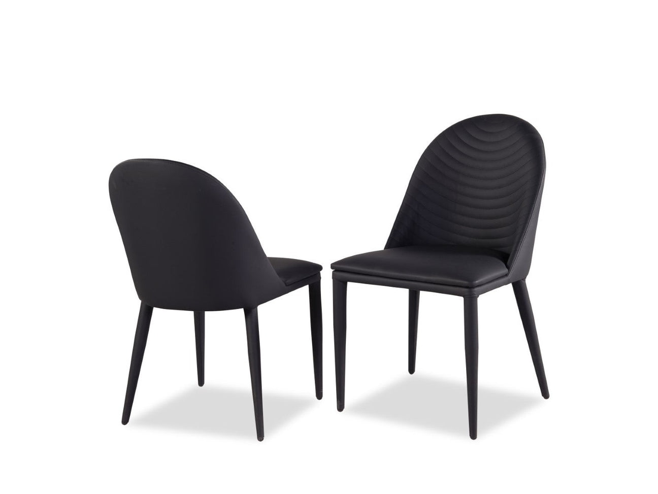 Lenvik Black/White Side Chair (Set of 2) - Ornate Home