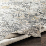 Lenzburg Faux Silk Abstract Rug - Ornate Home