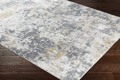 Lenzburg Faux Silk Abstract Rug - Ornate Home
