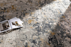 Lenzburg Faux Silk Abstract Rug - Ornate Home