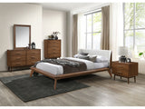 Lenzburg Walnut/Beige 4 Pc. Queen Bedroom Set - Ornate Home