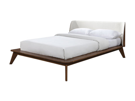 Lenzburg Walnut/Beige E.King Bed - Ornate Home