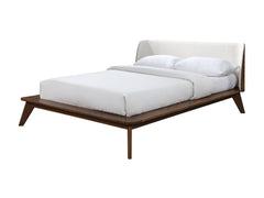 Lenzburg Walnut/Beige Queen Bed - Ornate Home