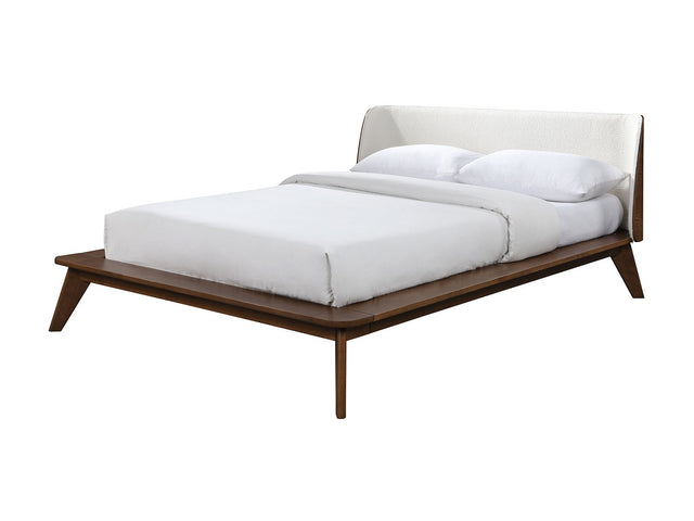 Lenzburg Walnut/Beige Queen Bed - Ornate Home