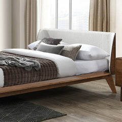 Lenzburg Walnut/Beige Queen Bed - Ornate Home