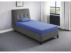 Leo Blue 7" Full Gel-Infused Memory Foam Mattress and Pillow Set - Ornate Home