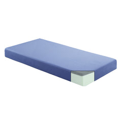 Leo Blue 7" Twin Gel-Infused Memory Foam Mattress and Pillow Set - Ornate Home