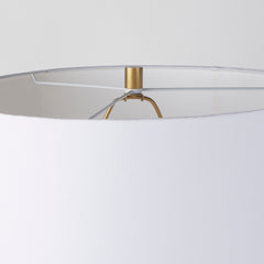 Leo Gold/White Hammered Table Lamp - Ornate Home