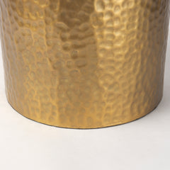 Leo Gold/White Hammered Table Lamp - Ornate Home