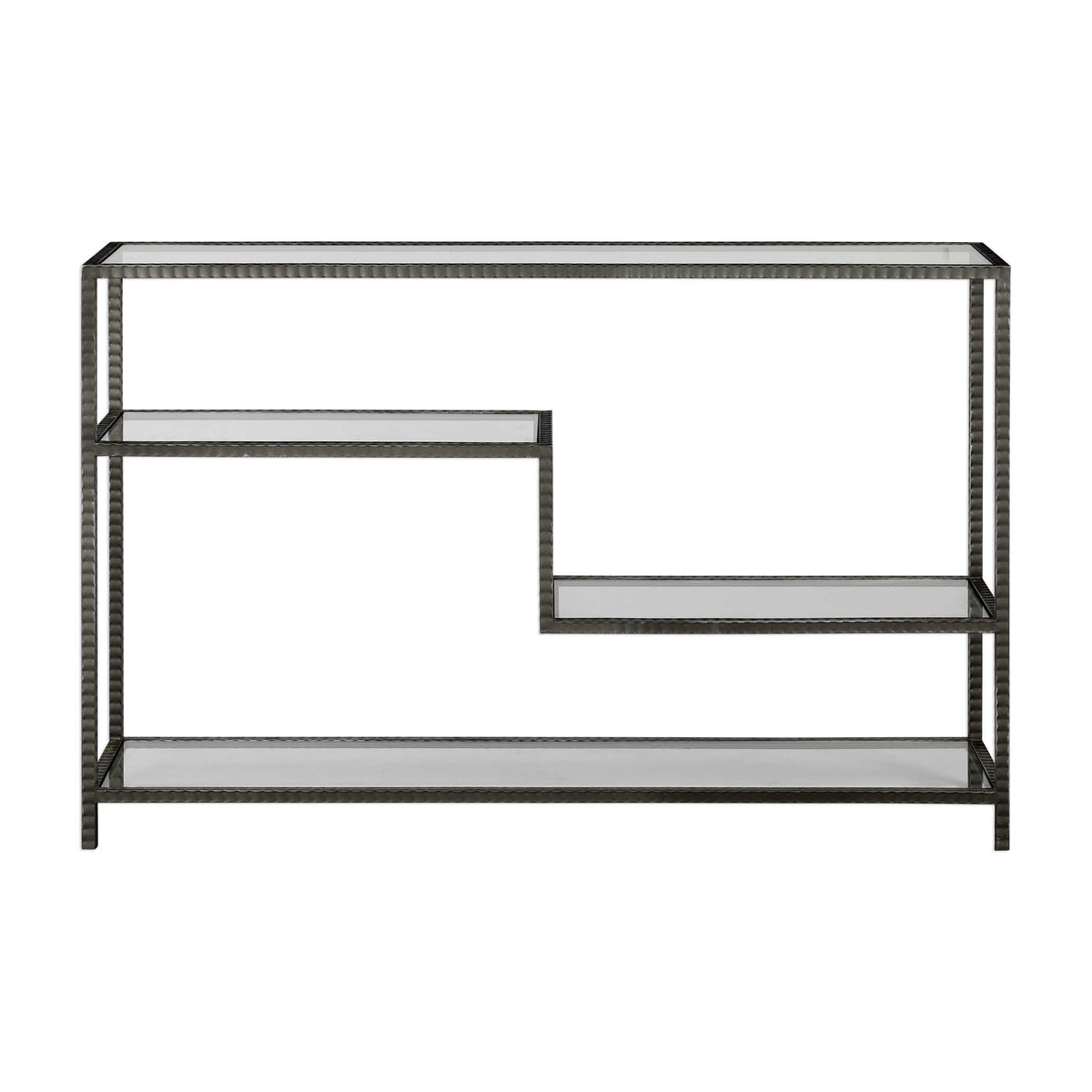 Leo Gray Industrial Console Table - Ornate Home