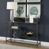 Leo Gray Industrial Console Table - Ornate Home