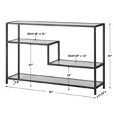 Leo Gray Industrial Console Table - Ornate Home