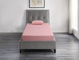 Leo Pink 7" Full Gel-Infused Memory Foam Mattress and Pillow Set - Ornate Home