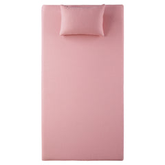 Leo Pink 7" Twin Gel-Infused Memory Foam Mattress and Pillow Set - Ornate Home