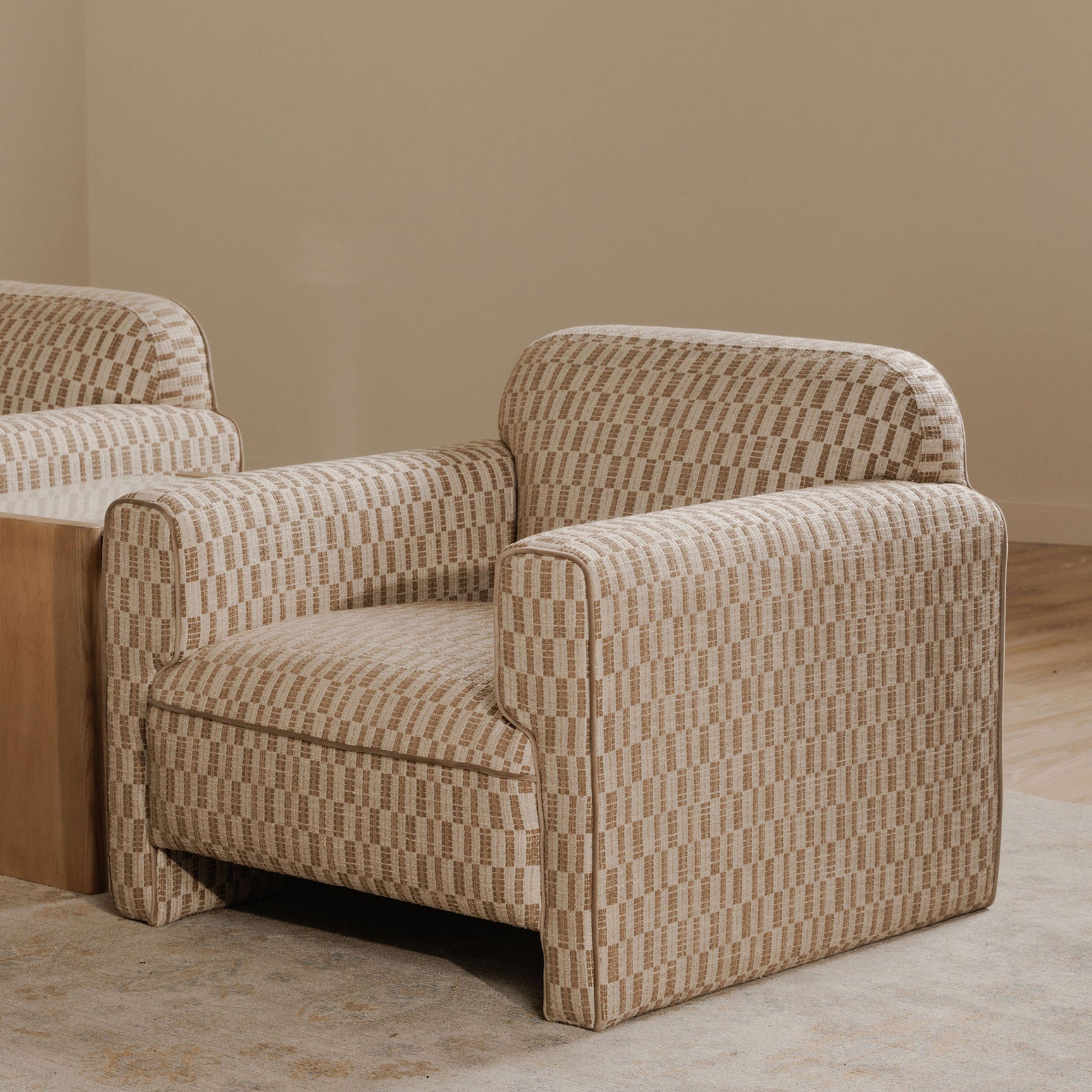 Leo Taupe Accent Chair - Ornate Home