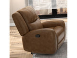 Leolinus Brown Leather Recliner - Ornate Home