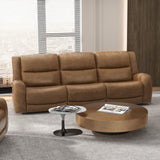 Leolinus Brown Leather Sofa & Loveseat - Ornate Home